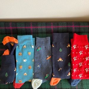 Mix Lot J. Crew 5 Pack Crew Socks